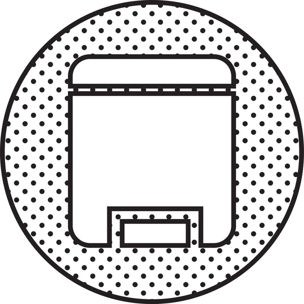 Symboldesign Für Mülleimer — Stockvektor