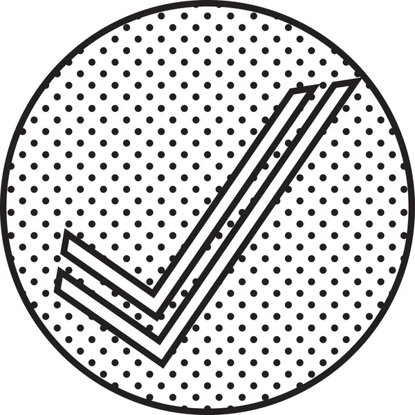 Marca Verificación Icono Signo Símbolo Diseño — Archivo Imágenes Vectoriales