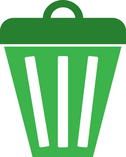 Çöp Kutusu Simgesi Sembol Tasarımı — Stok Vektör