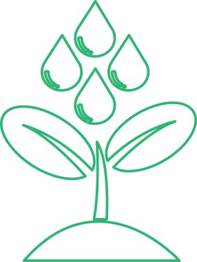 Bitki simgesi sembol tasarımı