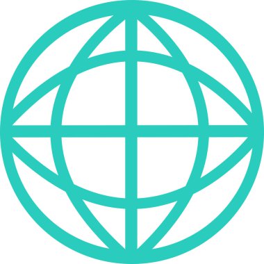 Dünya simgesi sembol tasarımı