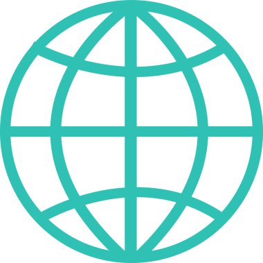 Dünya simgesi sembol tasarımı