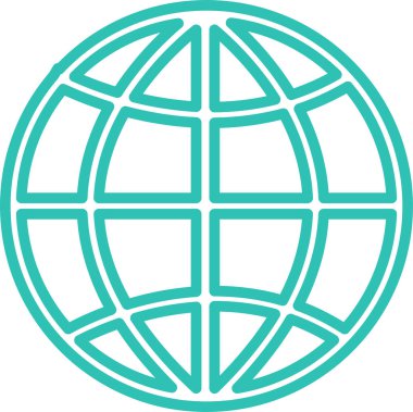 Dünya simgesi sembol tasarımı