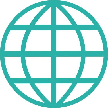 Dünya simgesi sembol tasarımı