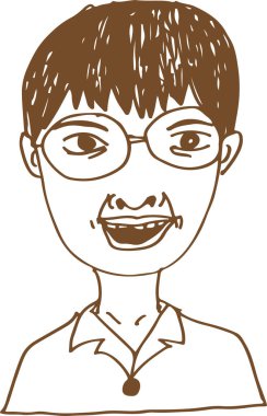 İnsanlar el çizimi işaret tasarımı ile karşı karşıya