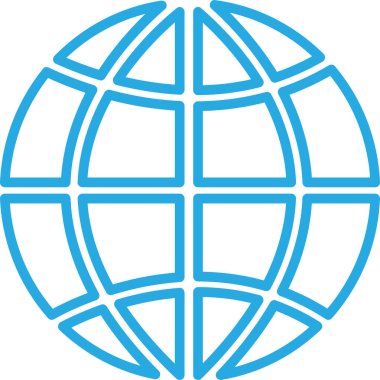 Dünya simgesi sembol tasarımı