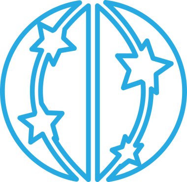 Dünya simgesi sembol tasarımı