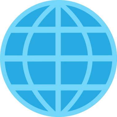 Dünya simgesi sembol tasarımı