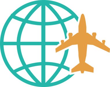 Dünya simgesi sembol tasarımı