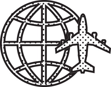 Dünya simgesi sembol tasarımı