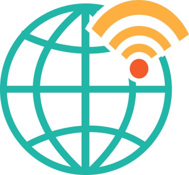 Dünya simgesi sembol tasarımı