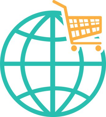 Dünya simgesi sembol tasarımı