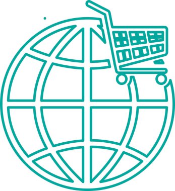 Dünya simgesi sembol tasarımı