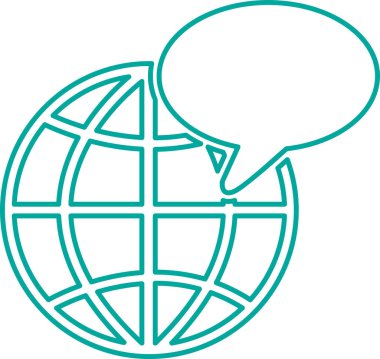 Dünya simgesi sembol tasarımı