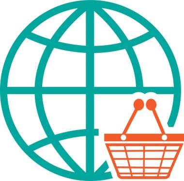 Dünya simgesi sembol tasarımı