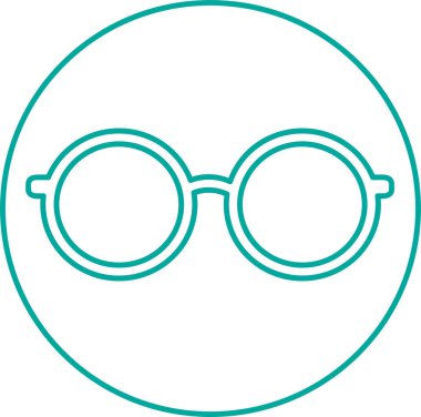 Gözlük simgesi sembol tasarımı