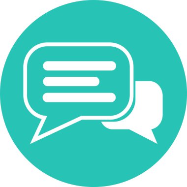 Konuşma balonu sohbet simgesi işaret tasarımı