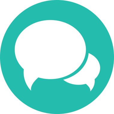 Konuşma balonu sohbet simgesi işaret tasarımı