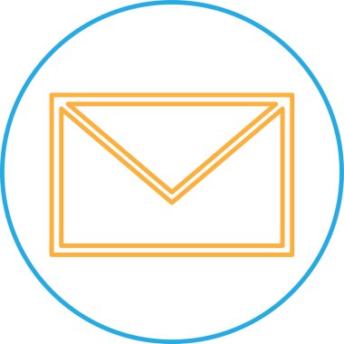 E- posta ve posta simgesi sembol tasarımı