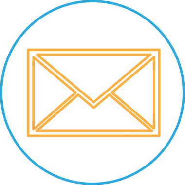 E- posta ve posta simgesi sembol tasarımı