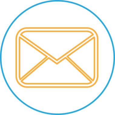 E- posta ve posta simgesi sembol tasarımı