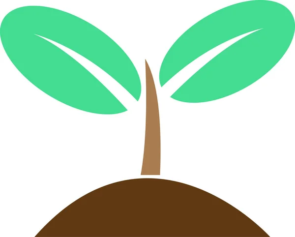 植物アイコンの記号のデザイン — ストックベクタ