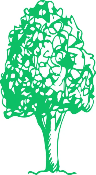 Hand Drawn Tree Icon Sign Symbol Design — Stock Vector