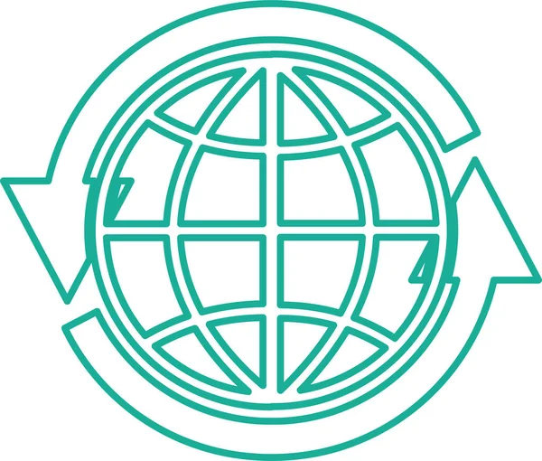 Globe Icon Sign Symbol Design — Stock Vector