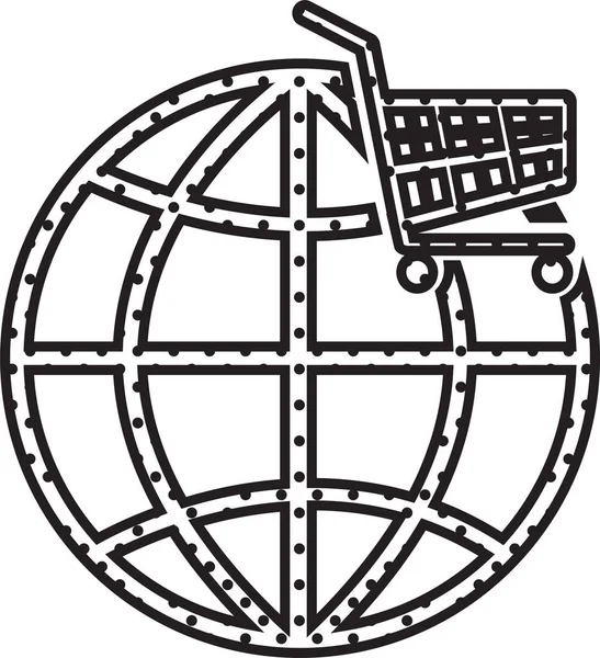 Globo Icono Signo Símbolo Diseño — Archivo Imágenes Vectoriales