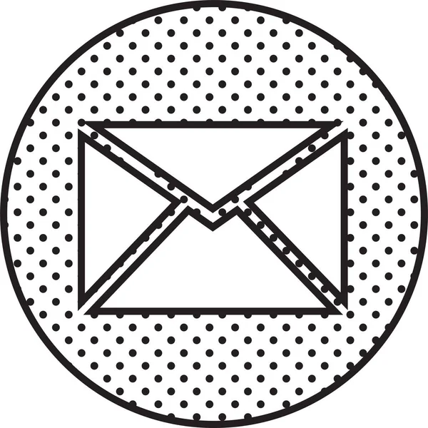 Mail Mail Pictogram Symbool Ontwerp — Stockvector
