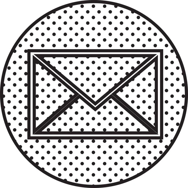 Mail Mail Pictogram Symbool Ontwerp — Stockvector