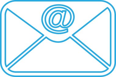 E- posta ve posta simgesi sembol tasarımı