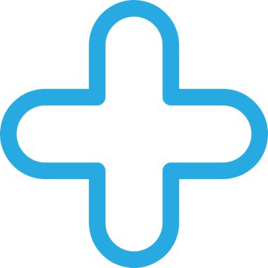 Düğme Artı simge simgesi tasarımı