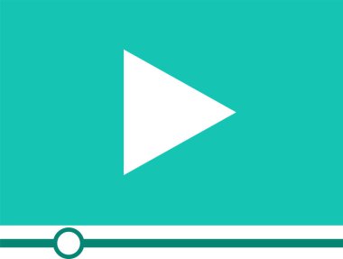Video akışı oynatma simgesi sembol tasarımı