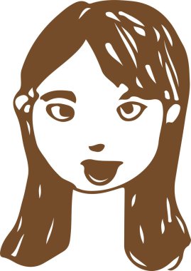 İnsanlar çizgi film simgesi tasarımı ile karşı karşıya