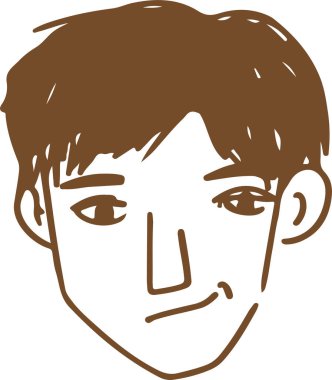 İnsanlar çizgi film simgesi tasarımı ile karşı karşıya