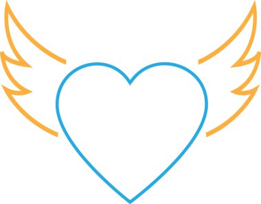 Kalp simgesi sembol tasarımı