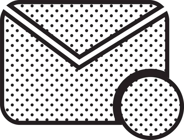 Design Von Mail Symbolen Und Symbolen — Stockvektor