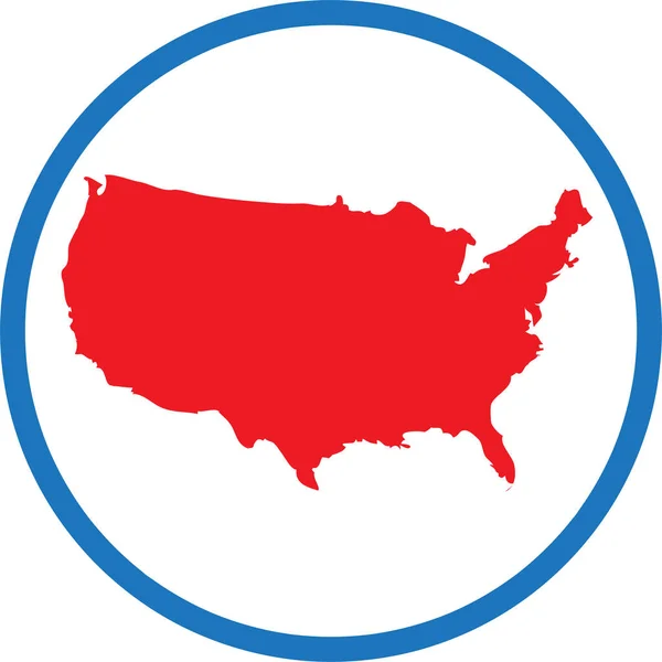 Usa Map Icon Sign Symbol Design — Stock Vector