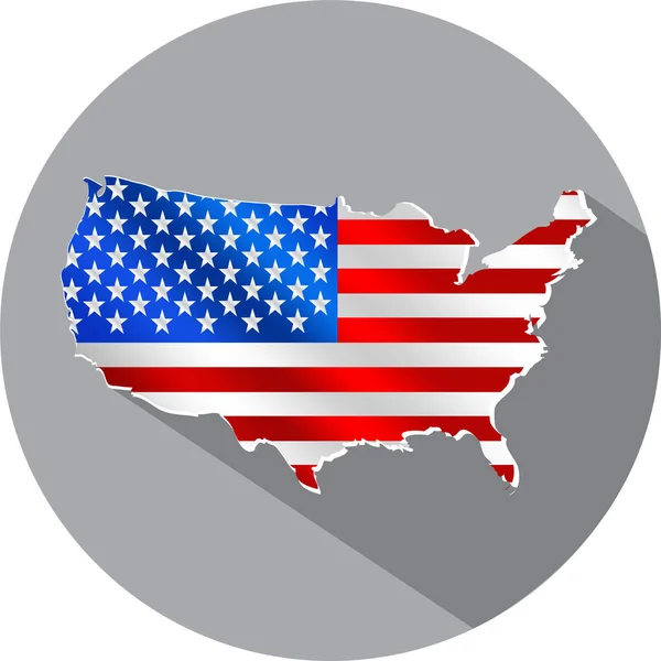 Usa Map Icon Sign Symbol Design — Stock Vector