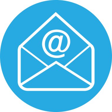 E- posta ve posta simgesi sembol tasarımı