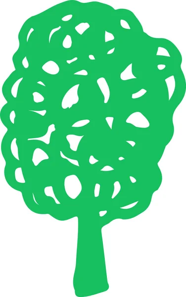 Δέντρα Φύλλα Εικονίδιο Σχεδιασμό Σημάδι — Διανυσματικό Αρχείο