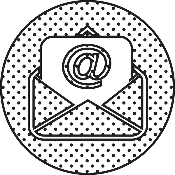 Mail Mail Pictogram Symbool Ontwerp — Stockvector