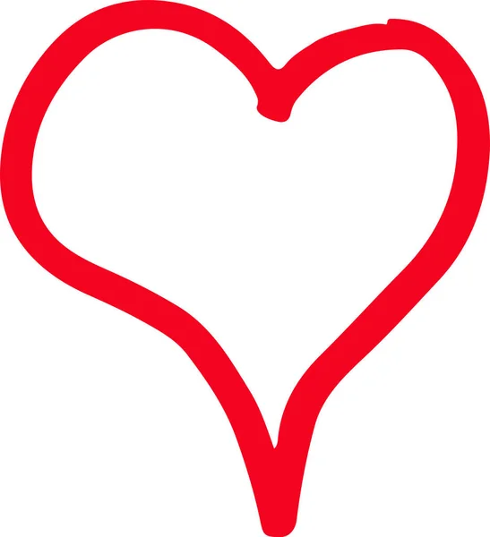 Дизайн Значка Піктограми Ручного Мальованого Серця — стоковий вектор