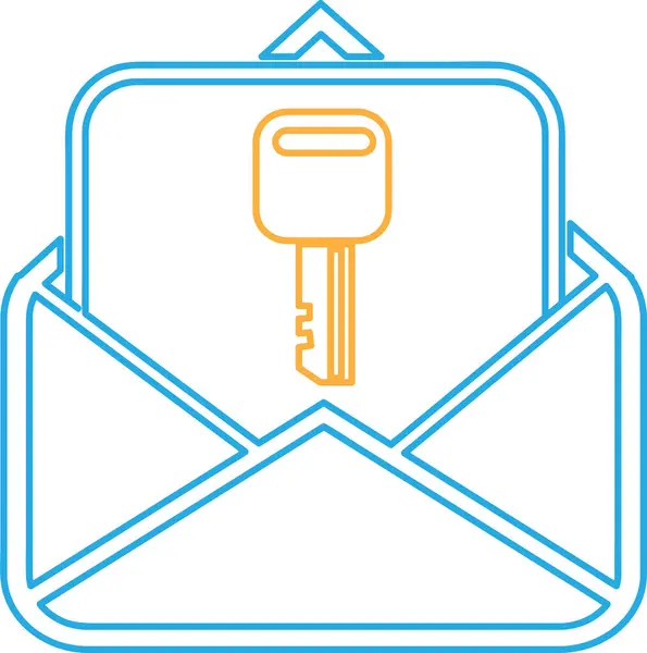 Návrh Symbolů Symbolů Mailové Poštovní Ikony — Stockový vektor