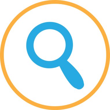 Arama simgesi sembol tasarımı