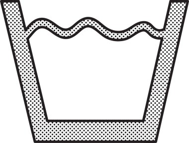 Çamaşır simgesi simgesi tasarımı