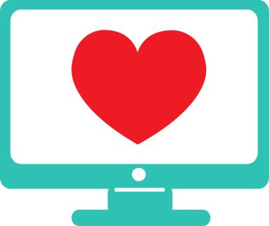 Kalp simgesi sembol tasarımı