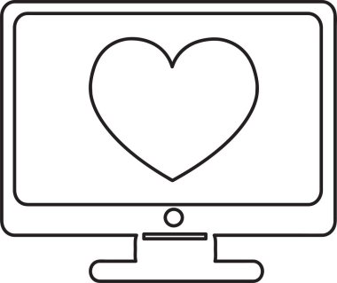 Kalp simgesi sembol tasarımı