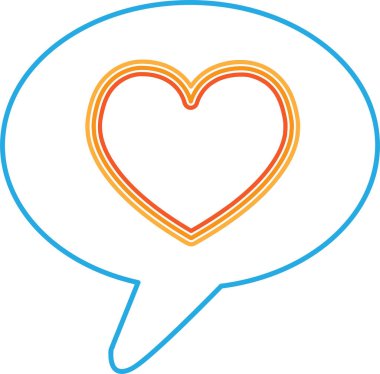 Kalp simgesi sembol tasarımı